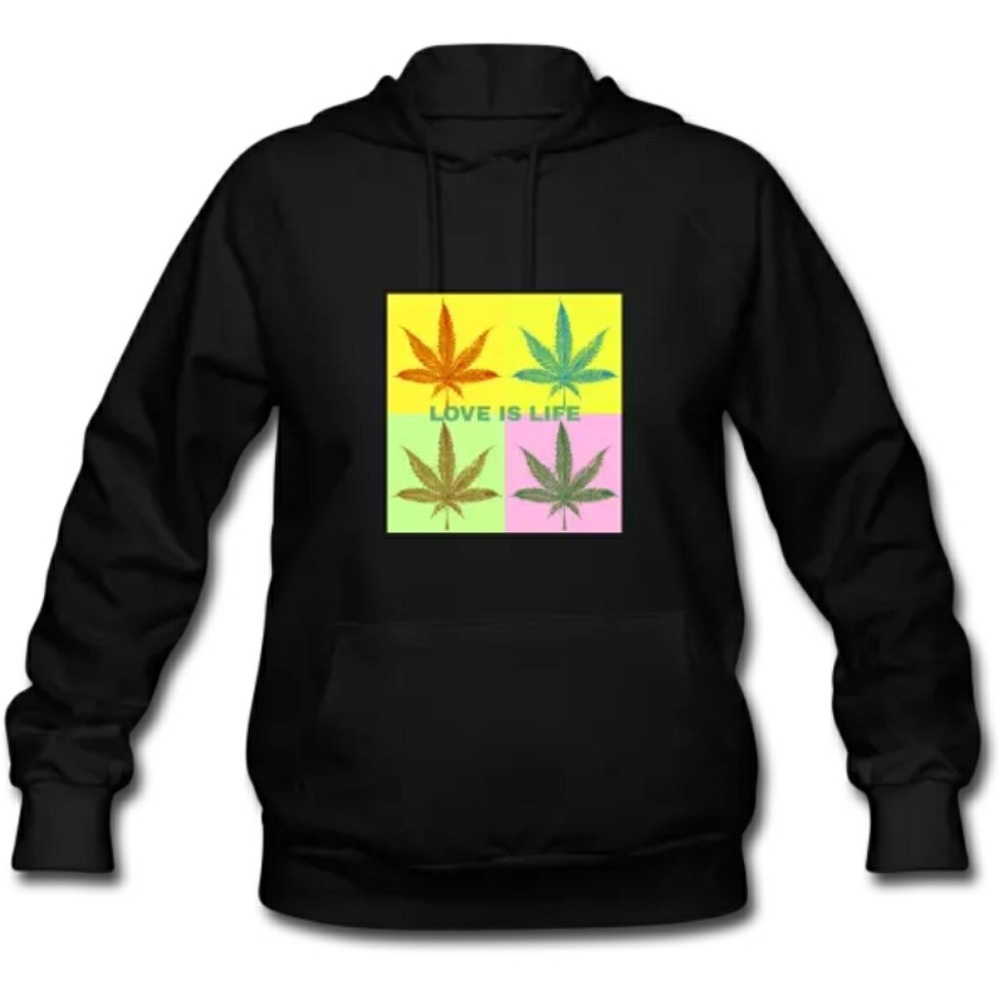 Love is life womens hoodie